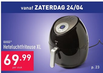 ALDI Quigg Heteluchtfriteuse XL aanbieding