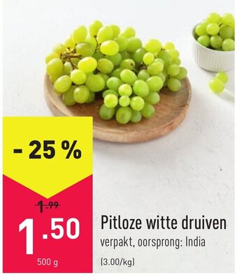 Pitloze witte druiven