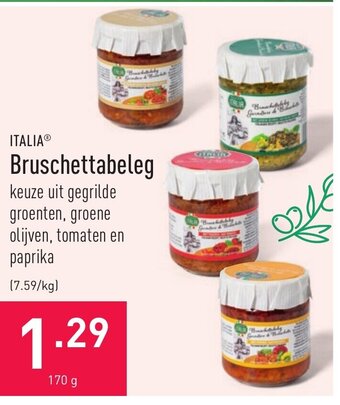 ALDI Italia Bruschettabeleg aanbieding