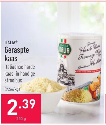 ALDI Italia Geraspte kaas aanbieding