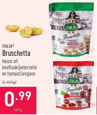 ALDI Italia Bruschetta aanbieding