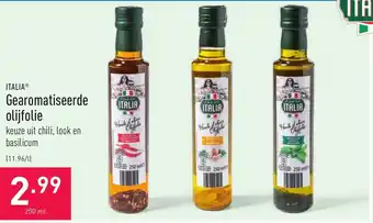 ALDI Italia Gearomatiseerde olijfolie aanbieding