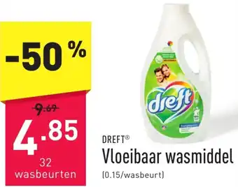 ALDI DREFT Vloeibaar wasmiddel aanbieding