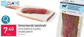 ALDI Gemarineerde lamslende 200g aanbieding