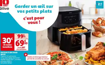 Auchan QILIVE FRITEUSE À AIR CHAUD aanbieding