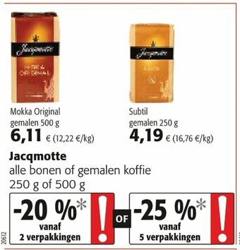 Colruyt Jacqmotte aanbieding