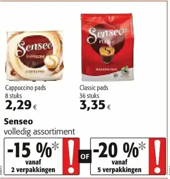 Colruyt Senseo Cappuccino pads, Classic pads aanbieding