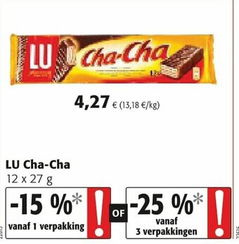 Colruyt LU Cha-Cha aanbieding