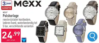 ALDI MEXX Polshorloge aanbieding