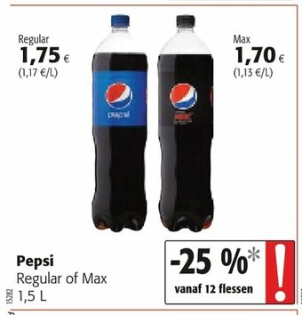 Colruyt Pepsi Regular of Max aanbieding