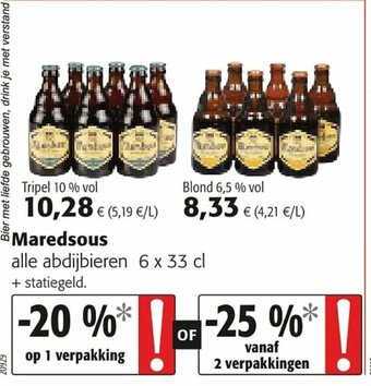 Colruyt Maredsous aanbieding