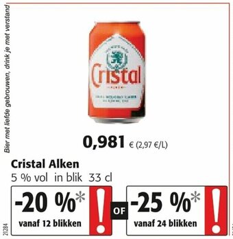Colruyt Cristal Alken aanbieding