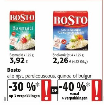 Colruyt Bosto aanbieding
