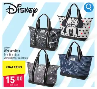 ALDI DISNEY Weekendtas 54 x 34 x 18 cm, aanbieding
