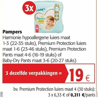 Colruyt Pampers Harmonie aanbieding