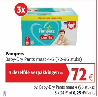 Colruyt Pampers Baby-Dry Pants aanbieding