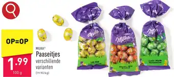ALDI MILKA Paaseitjes 100g aanbieding
