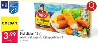 ALDI IGLO Fishsticks, 10 st. 300g aanbieding