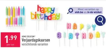 ALDI HOME CREATION Verjaardagskaarsen aanbieding