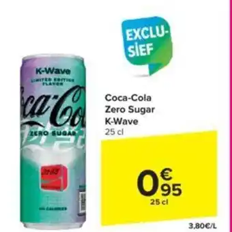 Carrefour Coca-Cola Zero Sugar K-Wave 25 cl aanbieding