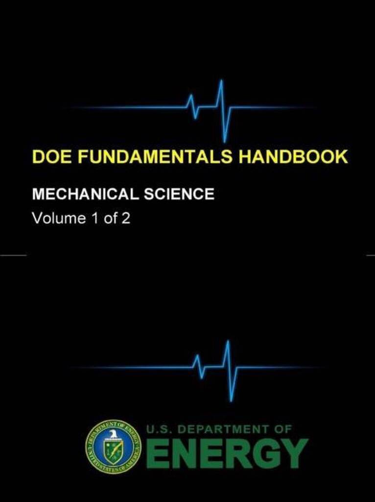 Doe Fundamentals Handbook Mechanical Science (Volume 1 of 2) promotie