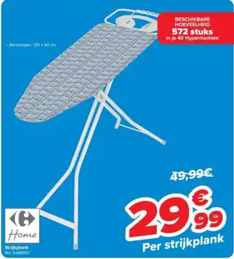 Carrefour Strijkplank aanbieding
