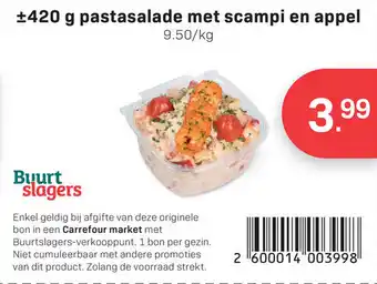 Bon Ap Pastasalade met scampi en appel 420g aanbieding