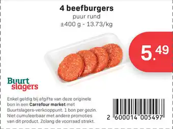Bon Ap 4 Beefburgers puur rund aanbieding