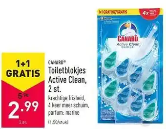 ALDI Toiletblokjes active clean aanbieding