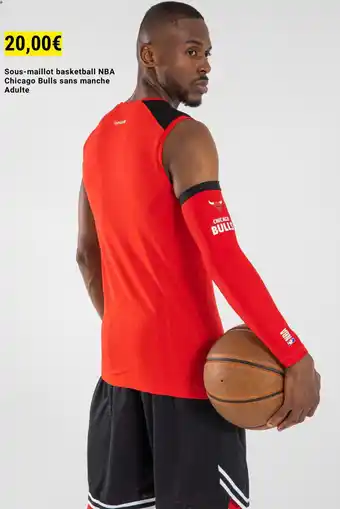 Decathlon Sous-maillot basketball NBA Chicago Bulls sans manche Adulte aanbieding