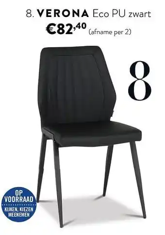 Verona eco pu zwart