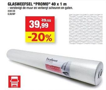 Hubo Glasweefsel promo aanbieding