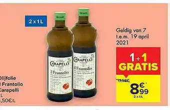 Carrefour Market Olijfolie Il frantolio carapeli aanbieding