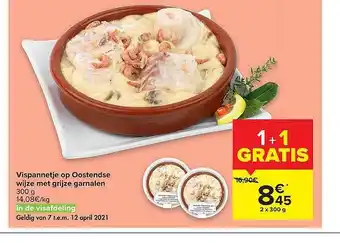 Carrefour Market Vispannetjes Op Oostendse Wijze Met Grijze Garnalen aanbieding