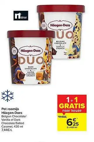 Carrefour Market Pot roomijs haagen-dazs aanbieding