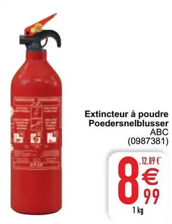 Cora Extincteur à poudre poedersnelblusser abc 1kg aanbieding
