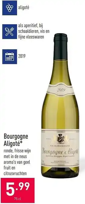 ALDI Bourgogne aligoté aanbieding