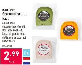 ALDI Gearomatiseerde kaas 200g aanbieding