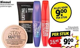 Kruidvat Rimmel volume on demand mascara aanbieding