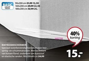 Jysk Matrasbeschermer aanbieding