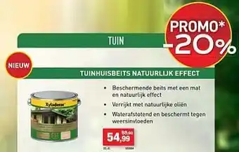 Tuinhuisbeits natuurlijk effect