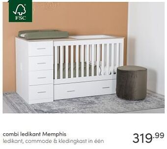 Baby & Tiener Combi ledikant memphis aanbieding