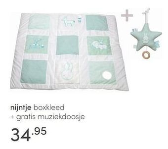 Baby & Tiener Nijntje boxkleed + gratis muziekdoosje aanbieding
