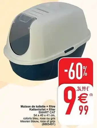 Cora Maison de toilette + filtre kattentoilet + filter smart cat aanbieding