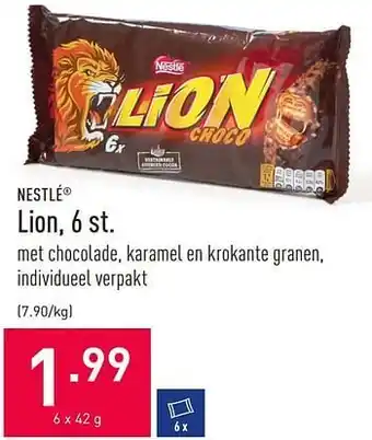 ALDI Lion 42g aanbieding
