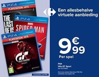 Carrefour Ps4 hits gt sport aanbieding