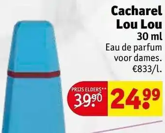 Kruidvat Cacharel lou lou eau de parfum voor dames 30ml aanbieding
