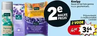 Kruidvat Kneipp x badbruistablet lavendel aanbieding