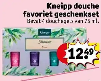 Kruidvat Kneipp douche favoriet geschenkset 75ml aanbieding