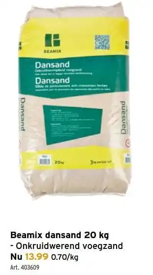 GAMMA Beamix dansand 20kg aanbieding